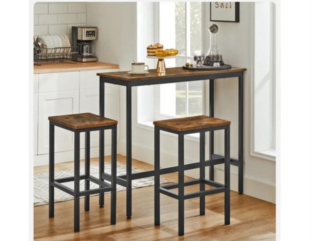 Table d'appoint haute avec 2 chaises assorties, Enlèvement, Neuf, Y compris les chaises de bar