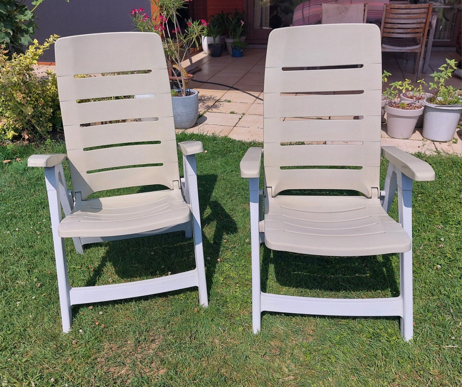 2 tuinstoelen, Tuin en Terras, Ophalen
