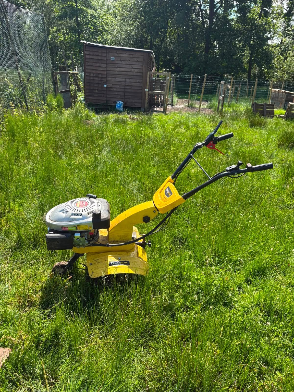 Powerplus POWXG7214 tuinfrees 173cc, Doe-het-zelf en Bouw, Gereedschap | Freesmachines, Ophalen, Zo goed als nieuw, Tuinfrees