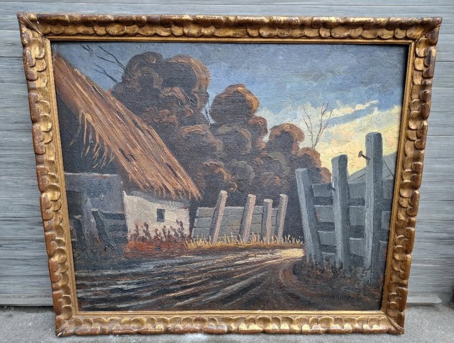 Huile sur panneau signe maurice vagh weinmann, Enlèvement ou Envoi, Panneau