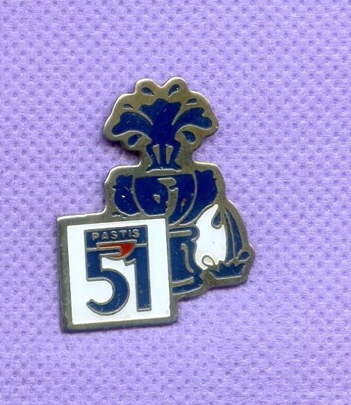 pins alcool pastis 51 xa185, Envoi, Marque, Insigne ou Pin's