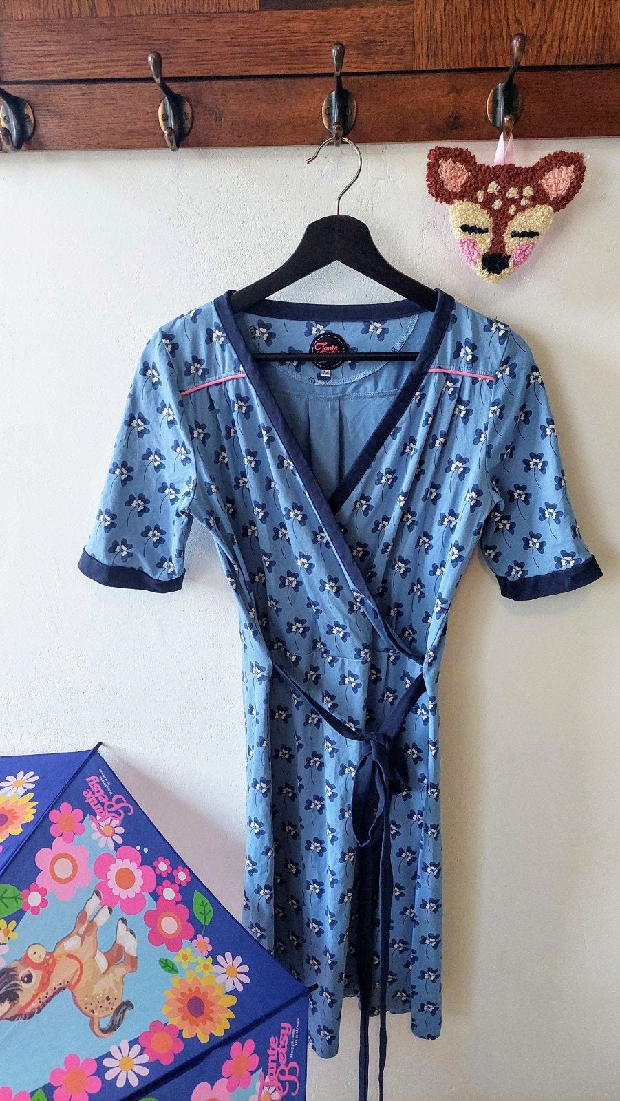 Robe trèfle bleue ZGAN Tante Betsy M, Vêtements | Femmes, Robes, Enlèvement ou Envoi, Bleu
