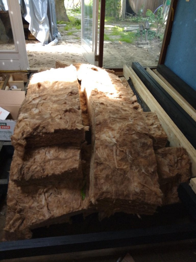 isolatiewol knauff ecose, Doe-het-zelf en Bouw, Isolatie en Afdichting, Ophalen, Dakisolatie, Gebruikt, 12 cm of meer