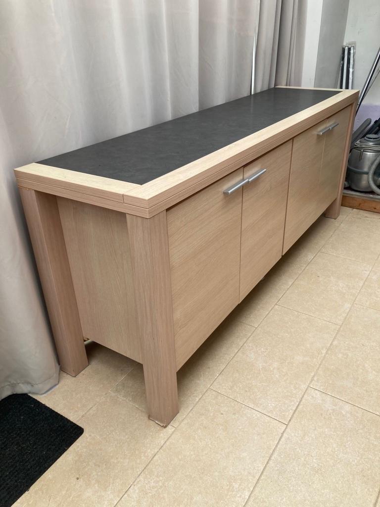 Eetkamer met dressoir, vitrinekast, salontafel, Huis en Inrichting, Complete eetkamers, Ophalen of Verzenden, Zo goed als nieuw