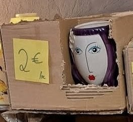 Pot visage, Jardin & Terrasse, Enlèvement, Neuf, Poterie, Intérieur