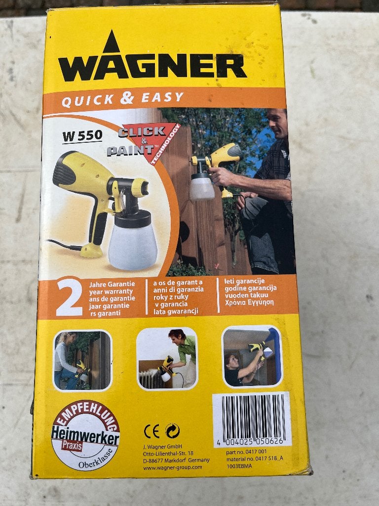Pistolet à peinture Wagner, Doe-het-zelf en Bouw, Ophalen, Zo goed als nieuw, Verfspuit of Verfpomp