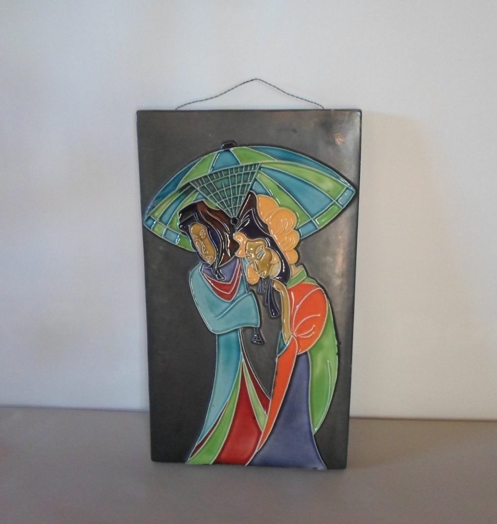 Wand Tegel Geisha, Antiek en Kunst, Ophalen