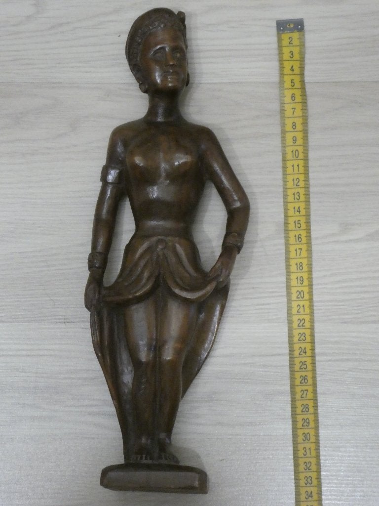 Statue balinaise en bois (5), Statue, Bois, Asie, Fait main