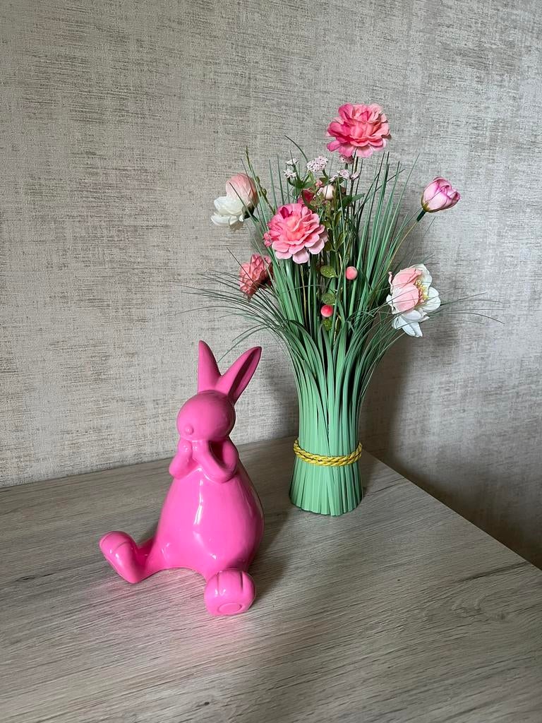 Lapin décoratif style “3 singes de la sagesse” déco design, Enlèvement, Comme neuf