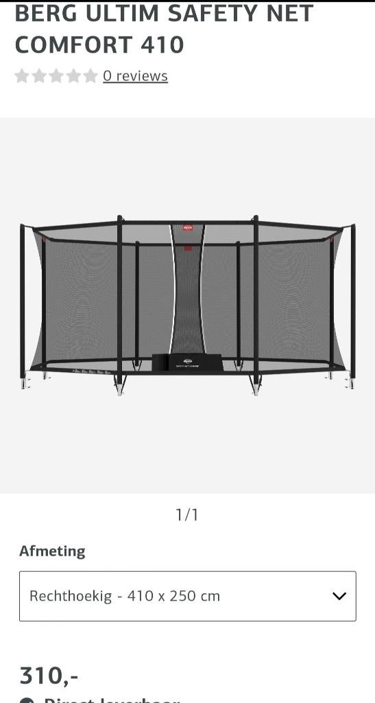 Nieuw! Veiligheidsnet trampoline Berg, Ophalen, Nieuw
