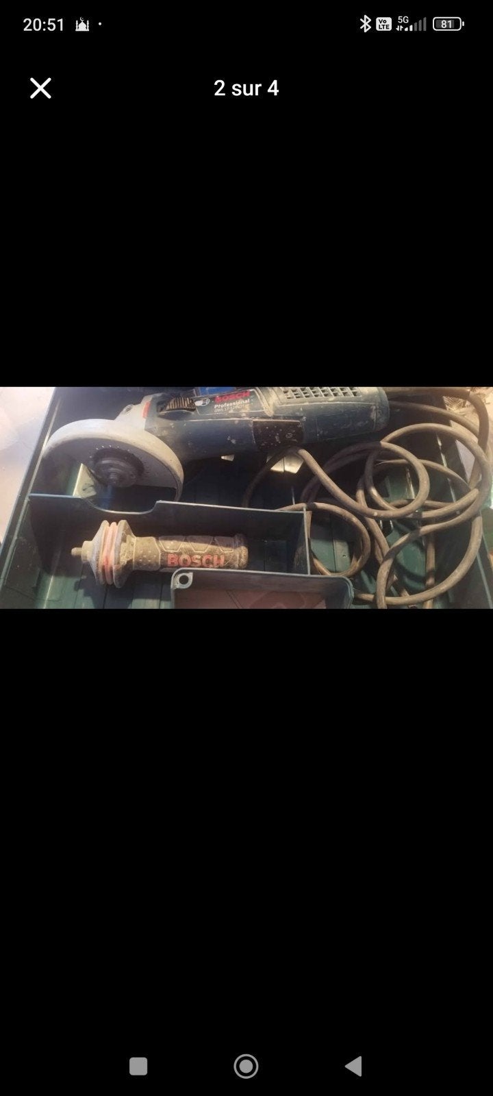 disqueuse bosch puissante gws 19-125 cie, Enlèvement ou Envoi, Comme neuf, Bosch