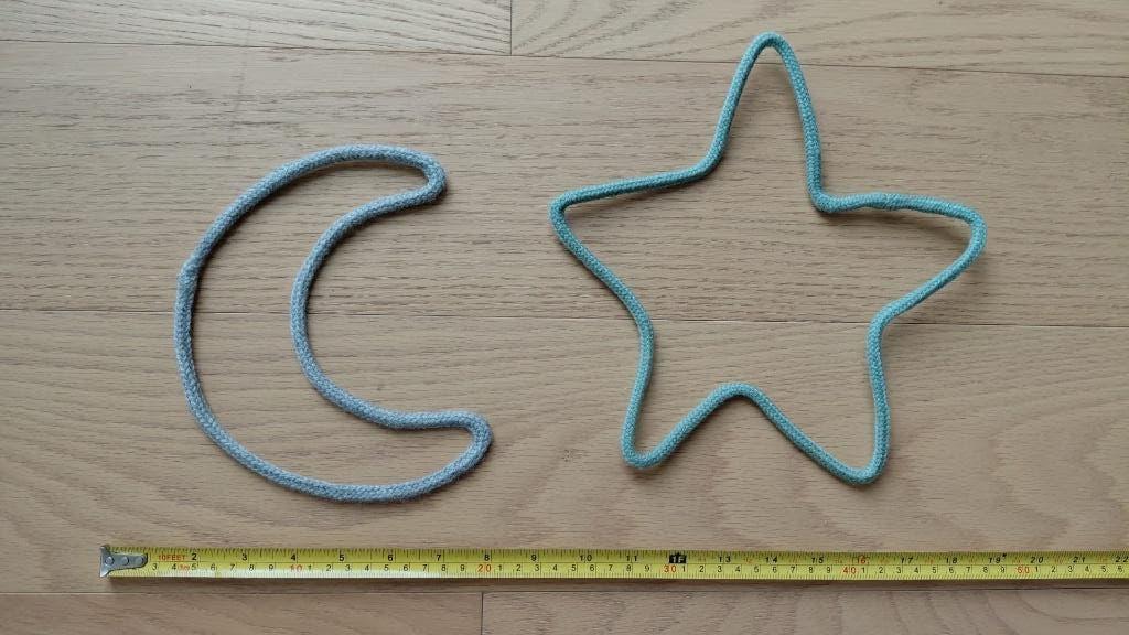 Moon & Star - Wall decorations, Ophalen, Zo goed als nieuw, Wanddecoratie