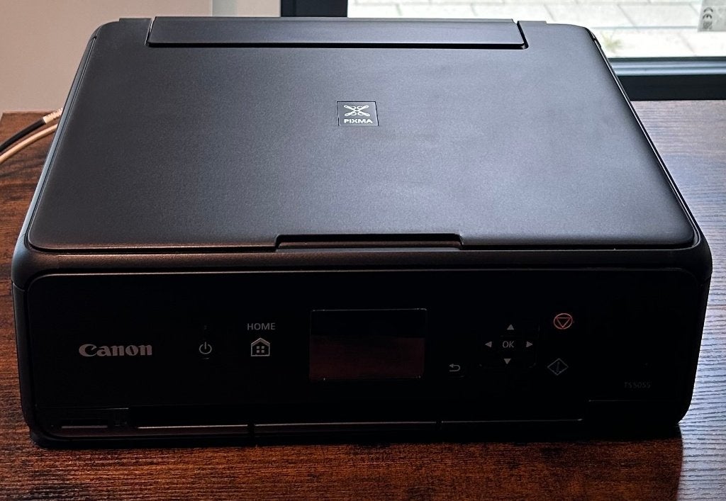 Canon PIXMA TS5055 Wi-Fi printer/scanner/copier, Inkjetprinter, All-in-one, Ingebouwde Wi-Fi, Zo goed als nieuw