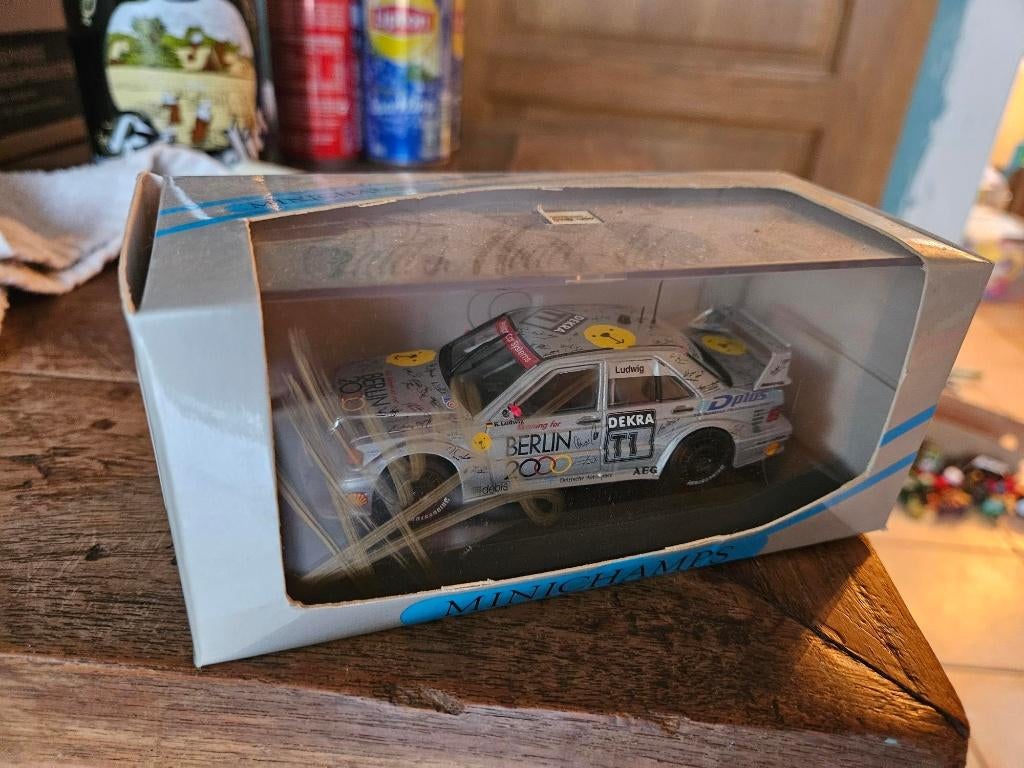 Minichamps Mercedes 190 Evo 2 DTM 1993 Luwig dédicacé, Enlèvement ou Envoi, Neuf, Voiture, MiniChamps