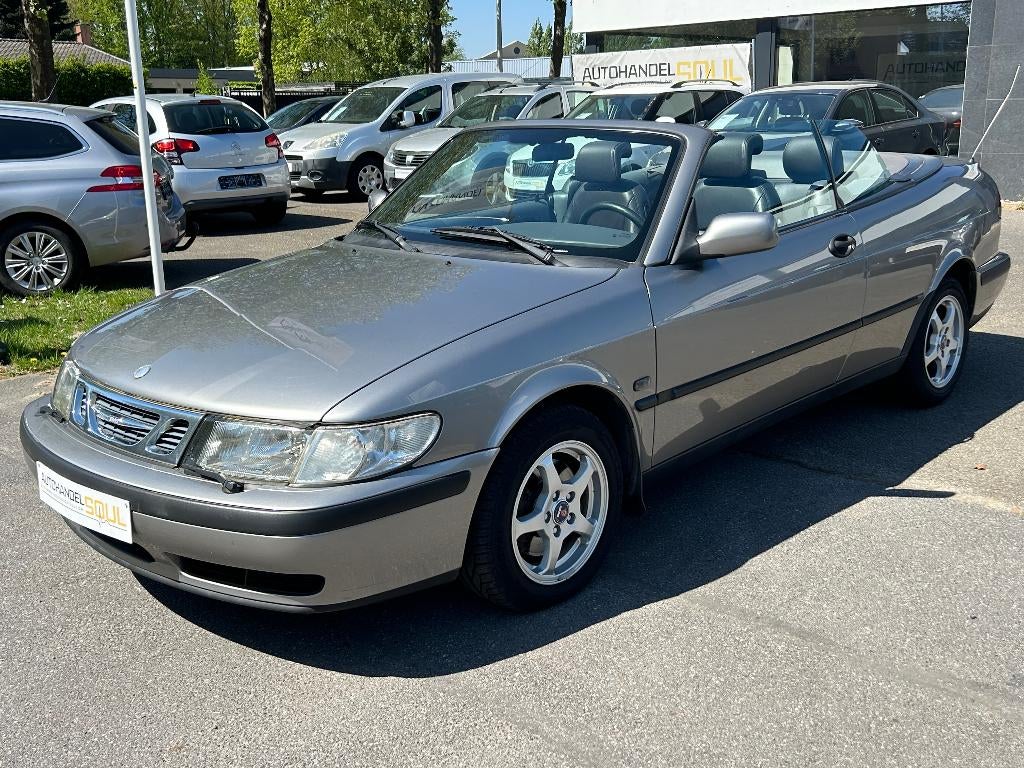 Saab 9-3, 2.0TD, 4/2003, 210.800km, Cabrio, Airco, EXPORT, Autos, Saab, Argent ou Gris, 110 kW, Entreprise, Cabriolet
