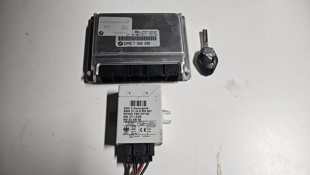 Startset Contactslot + ECU EWS BMW X5 E53 M62 4.4 1214750869, -, Utilisé, -, Enlèvement ou Envoi