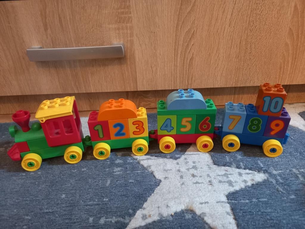 Lego duplo getallentrein, Ophalen