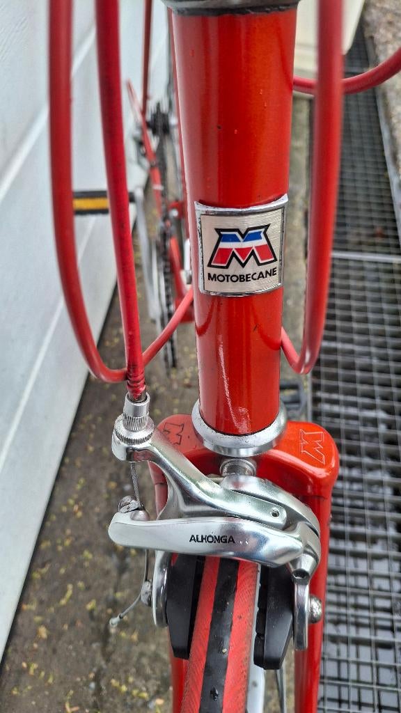 Retro/vintage Motobecane racefiets koersfiets alles in orde, Fietsen en Brommers, 55 tot 59 cm, Ophalen, Velgrem, Motobecane koersfiets racefiets vintage retro fiets koers velo