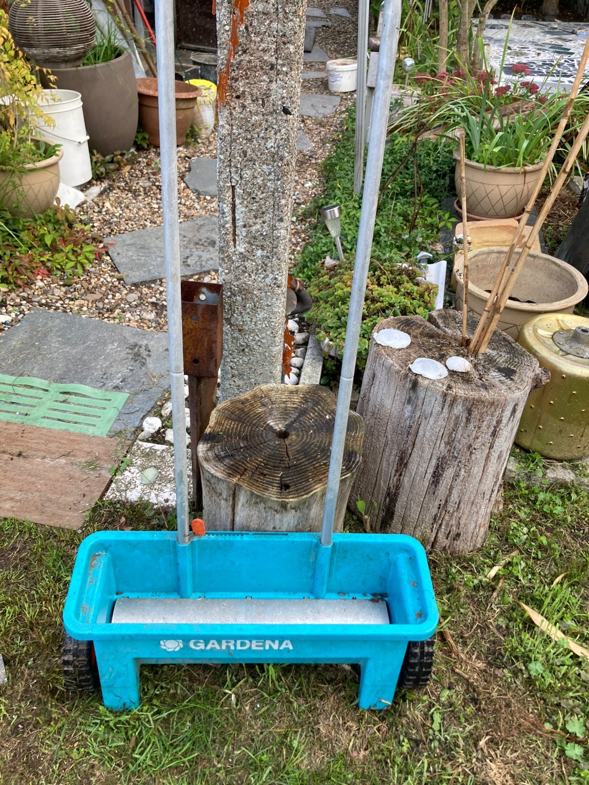 Gardena Combisystem Strooiwagen, Tuin en Terras, Ophalen, Zo goed als nieuw