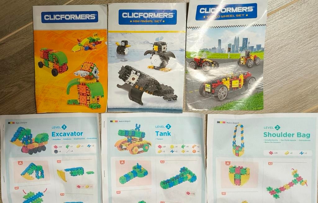 3 sets Clicformers samen: voertuigen en dieren, Kinderen en Baby's, Speelgoed | Bouwstenen, Ophalen