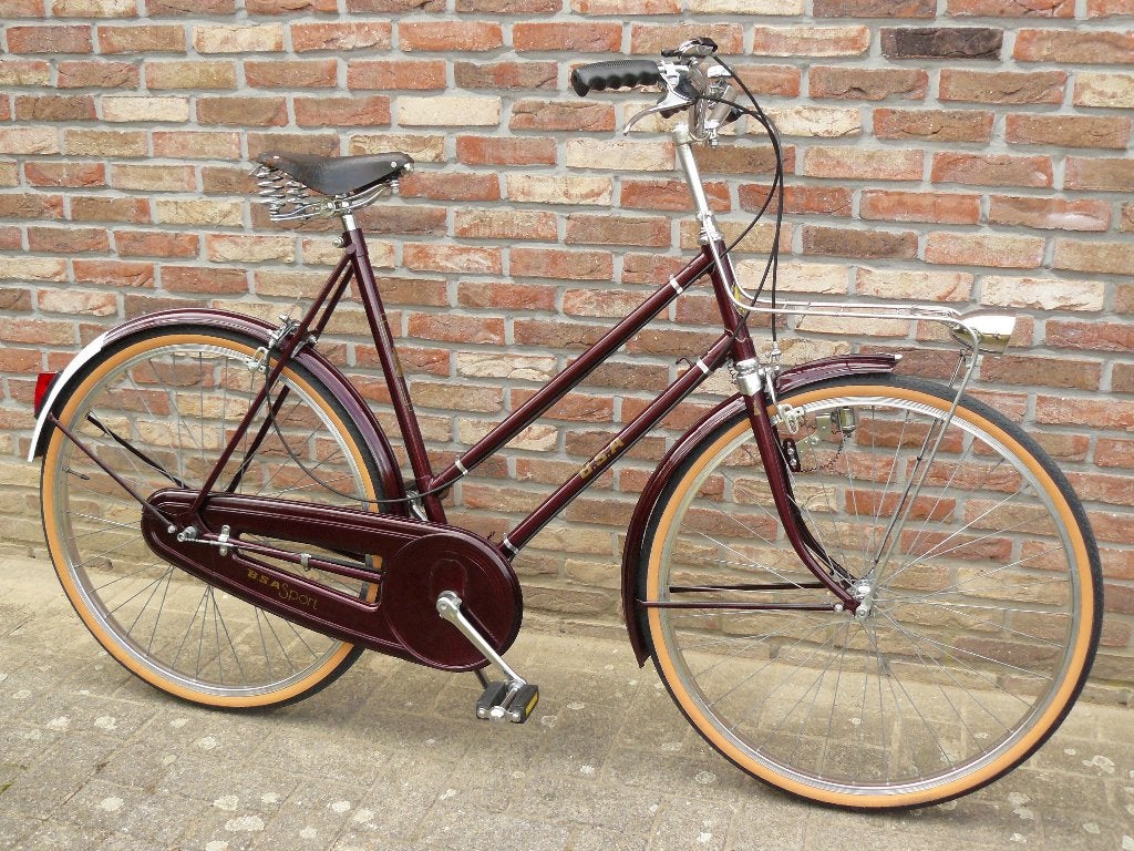 Leuke vintage damesfiets BSA Sport (Raleigh Industries Ltd.), Ophalen, Velgrem, Versnellingen, 56 cm of meer