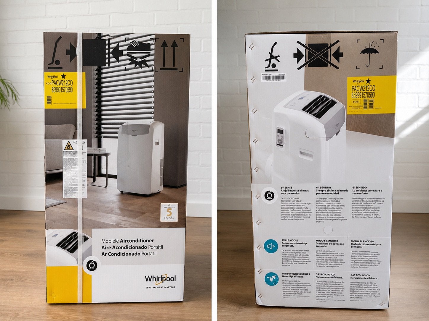 Mobile airco 12000BTU nieuw in doos, Elektronische apparatuur, Airco's, Ophalen, Energieklasse A of zuiniger, Nieuw, 3 snelheden of meer