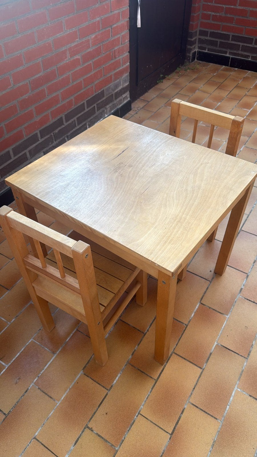 eettafel voor kindjes, Ophalen