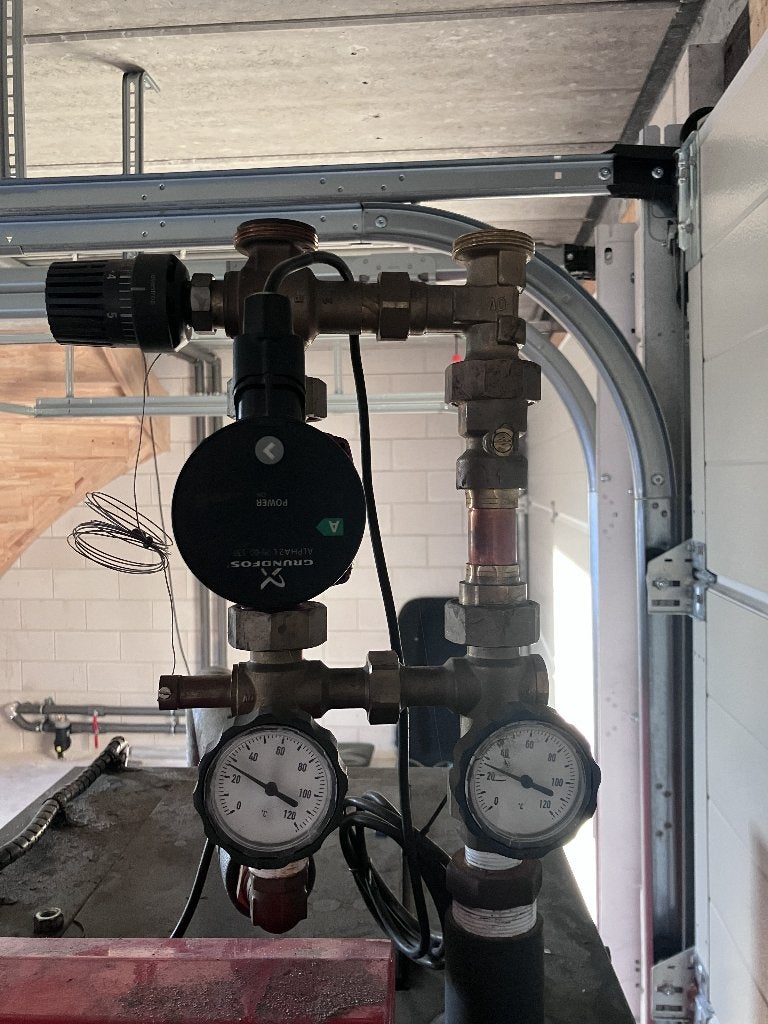 Oventrop pompunit met Grundfos ALPHA2 L 25-60 180 pomp, Enlèvement ou Envoi, Protection de température de retour (RTS), Utilisé