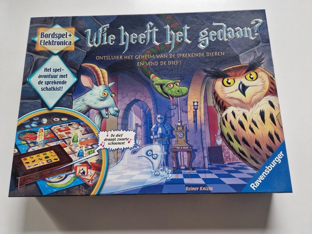 Gezelsschapsspel: wie heeft het gedaan?, Drie of vier spelers, Ophalen, Zo goed als nieuw, Ravensburger