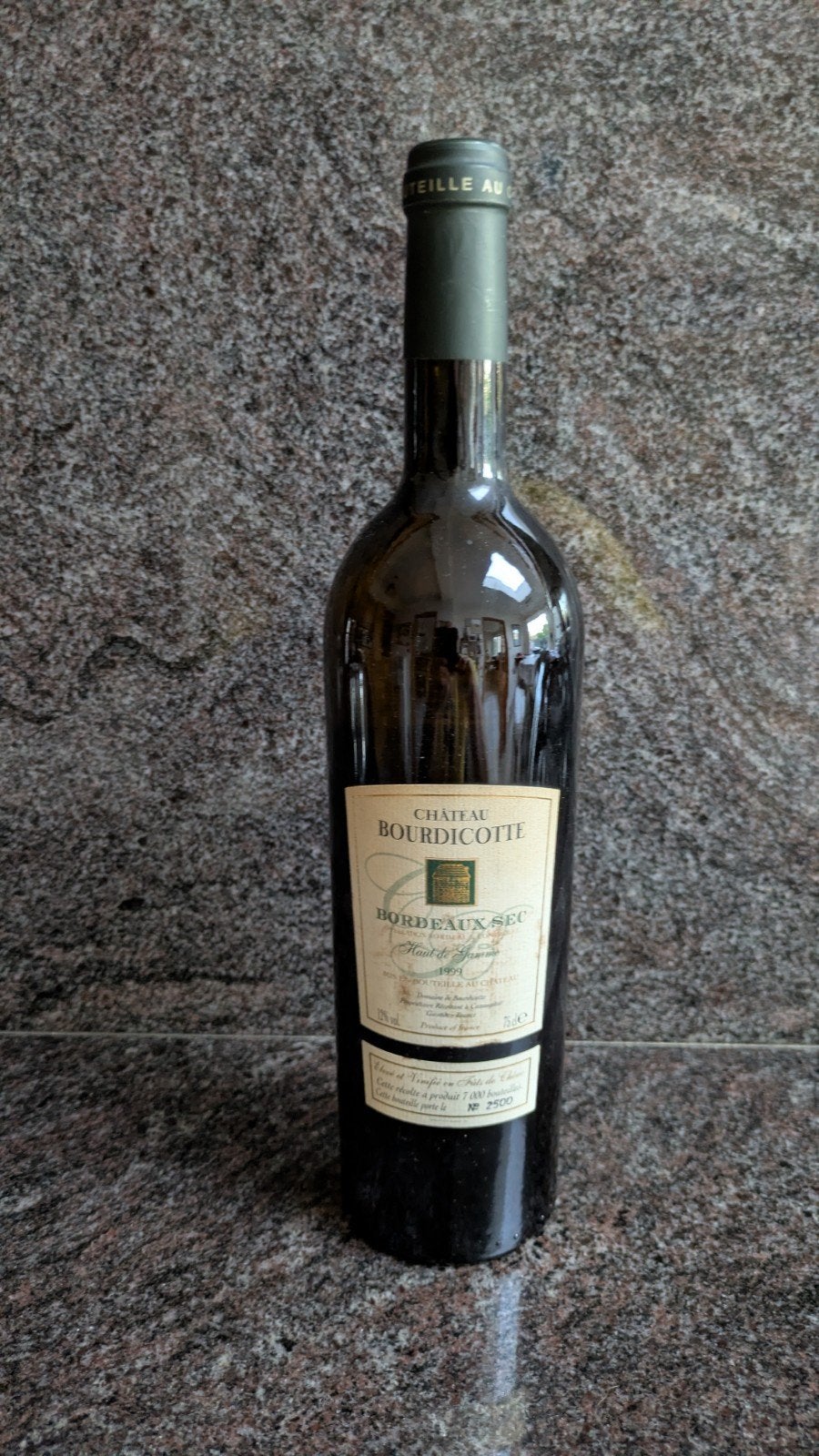 Witte wijn van 1999 chateau Bourdicotte, Verzamelen, Wijnen, Ophalen, Witte wijn