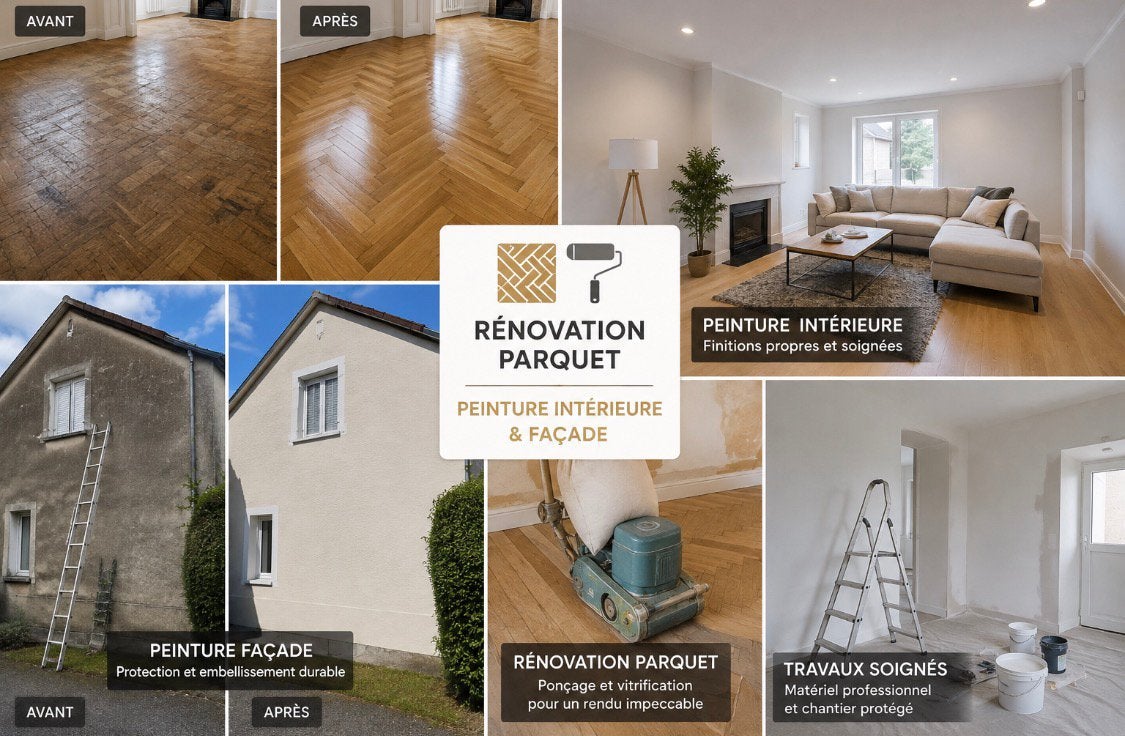 RÉNOVATION PARQUET – PEINTURE INTÉRIEURE & FAÇADE, Enlèvement