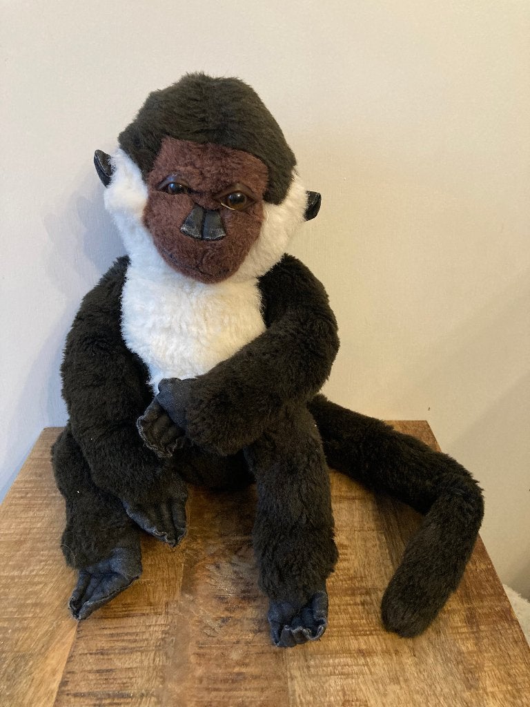 Knuffel Colobus-aap, Enfants & Bébés, Jouets | Peluches, Noir, Moyen (20 à 80 cm), Utilisé, Enlèvement ou Envoi
