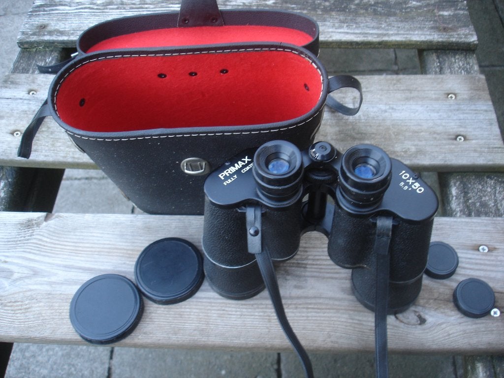 verrekijker Primax Fully conted, Audio, Tv en Foto, Ophalen, Gebruikt, Porro (met knik), Met hoes of tas