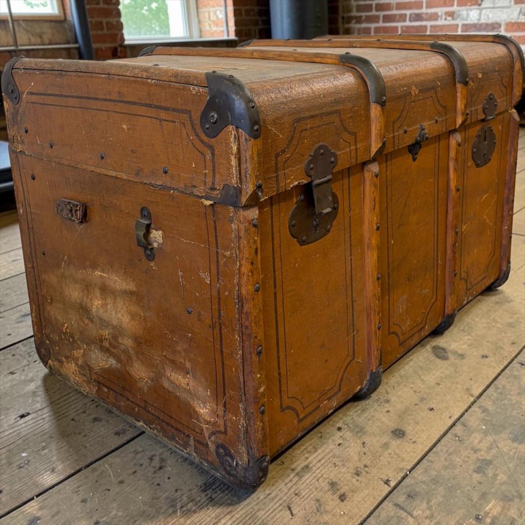Boîte/étui vintage en bois brun, Maison & Meubles, Accessoires pour la Maison | Coffres, Utilisé, Envoi