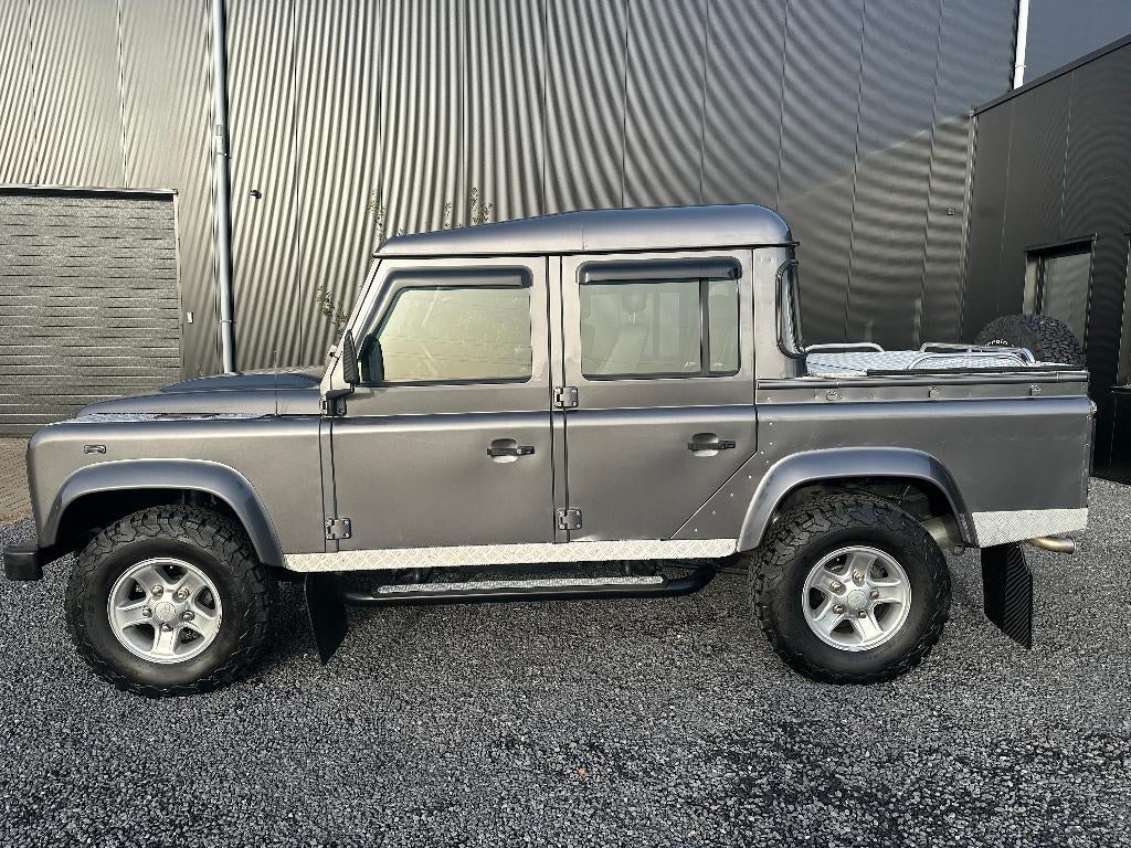 Land Rover Defender 110 Double Cab Pickup, Auto's, 90 kW, Zwart, 4 cilinders, Leder en Stof