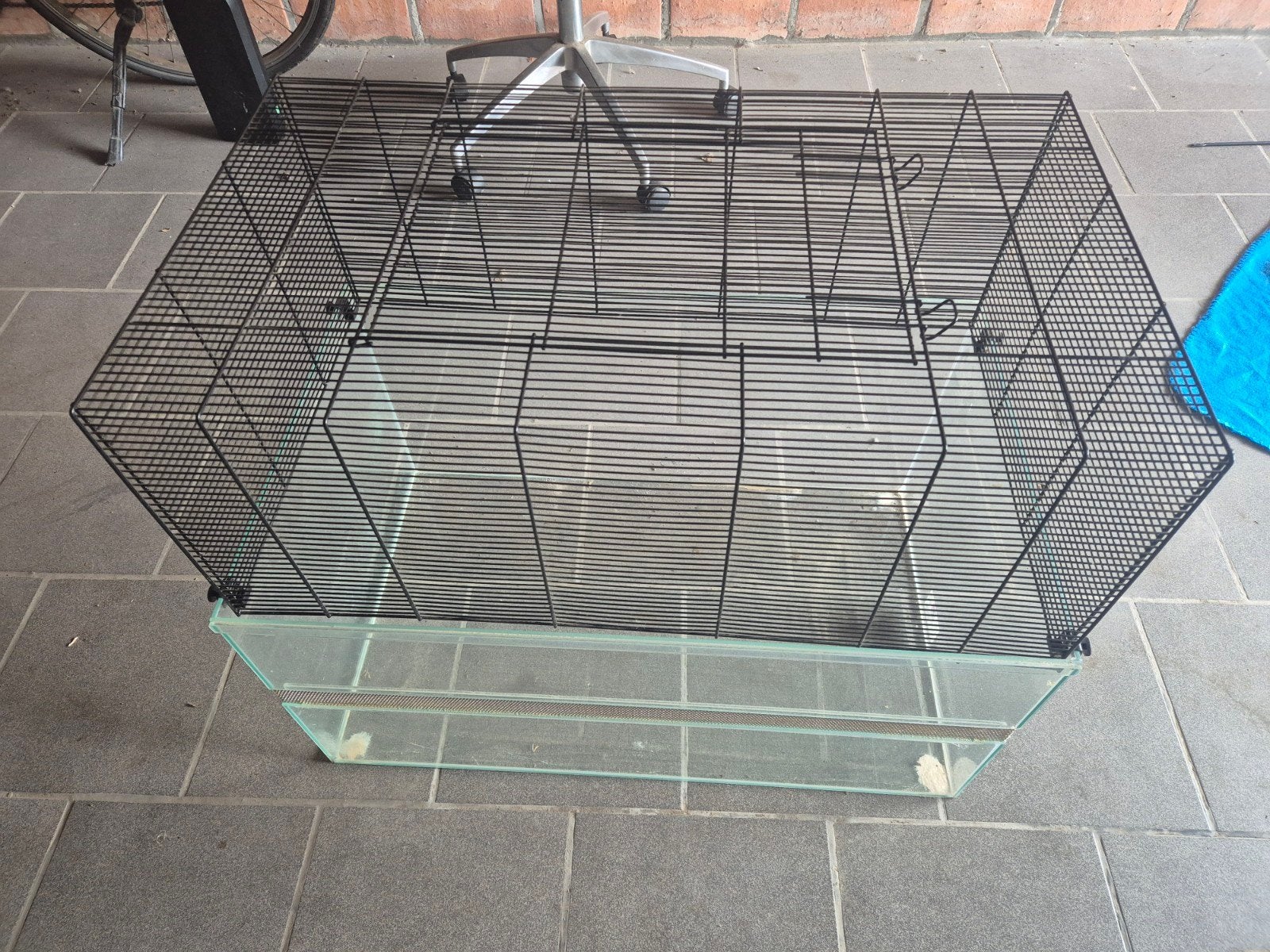 Glazen kooi voor hamsters, Dieren en Toebehoren, Ophalen, Kooi, Hamster