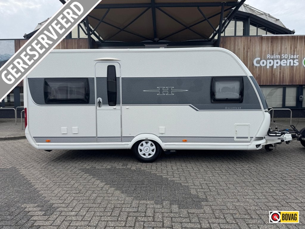 Hobby Excellent 495 UFE 2014 MOVER + LUIFEL!, Caravans en Kamperen, Vast bed, Fietsenrek, Rondzit, Hobby