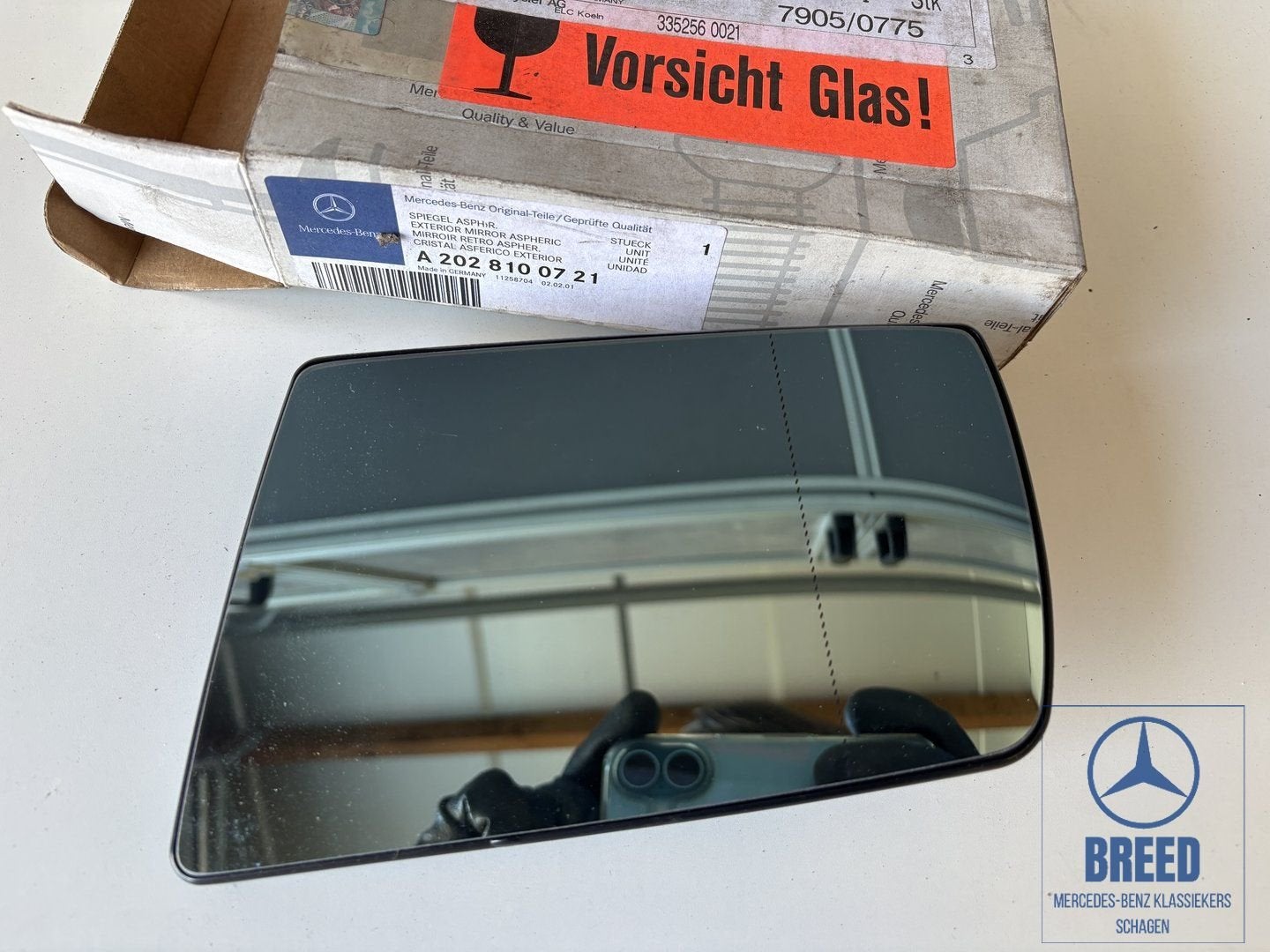 NOS spiegelglas links voor Mercedes-Benz R129 W140 W202 W210, Autos : Pièces & Accessoires, Neuf, -, -, Enlèvement ou Envoi