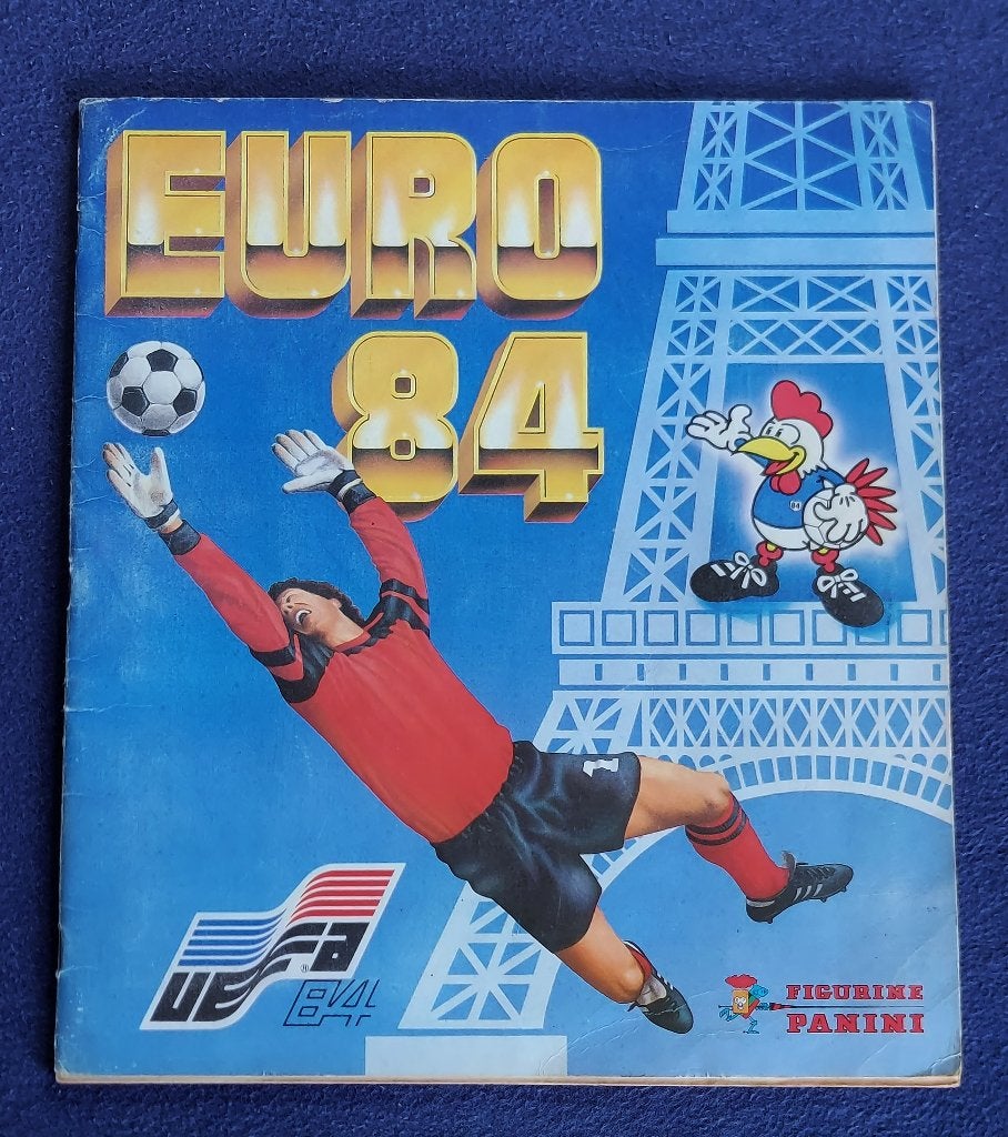 Panini sticker album voetbal ' EK Euro 1984 ' -volledig-, Ophalen of Verzenden, Gebruikt, Poster, Plaatje of Sticker