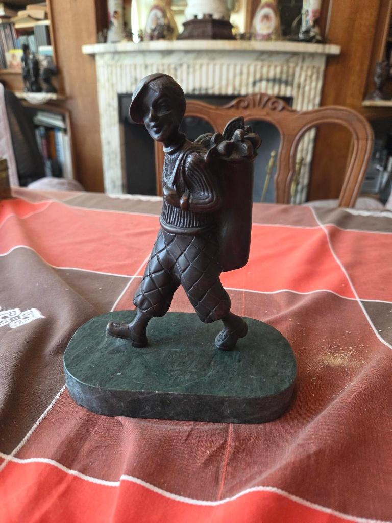 Golfeur Caddy en Bronze, Enlèvement ou Envoi, Bronze