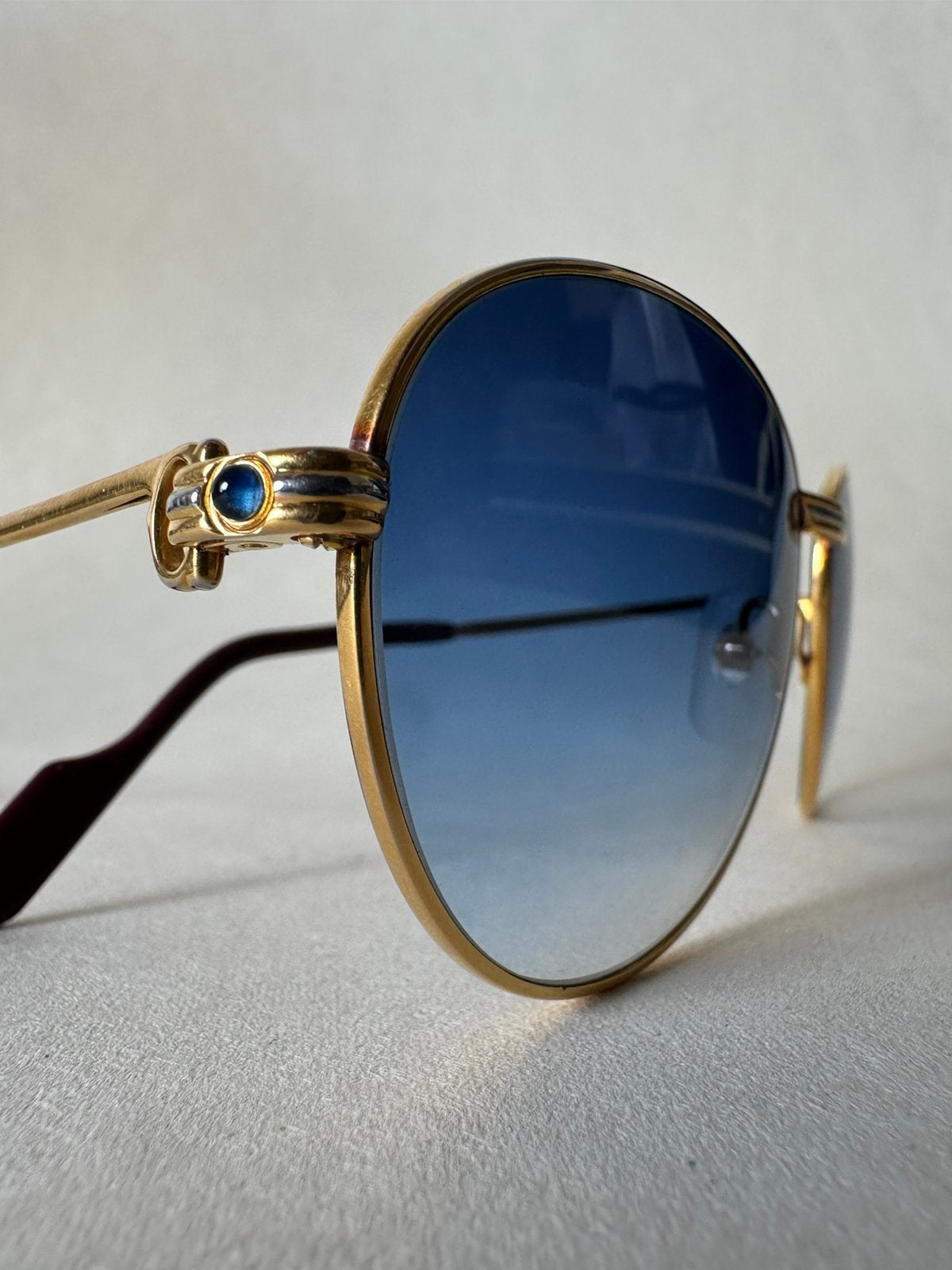 Vintage 80’s Cartier "S Saphir" zonnebril., Ophalen of Verzenden, Zo goed als nieuw, Bril