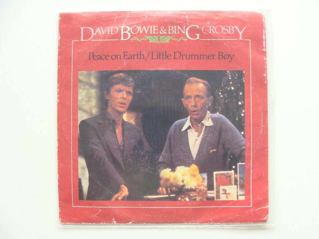 David Bowie & Bing Crosby – Peace On Earth (1982), Beschermende buitenhoes, Ophalen of Verzenden, 7 inch, Rock en Metal
