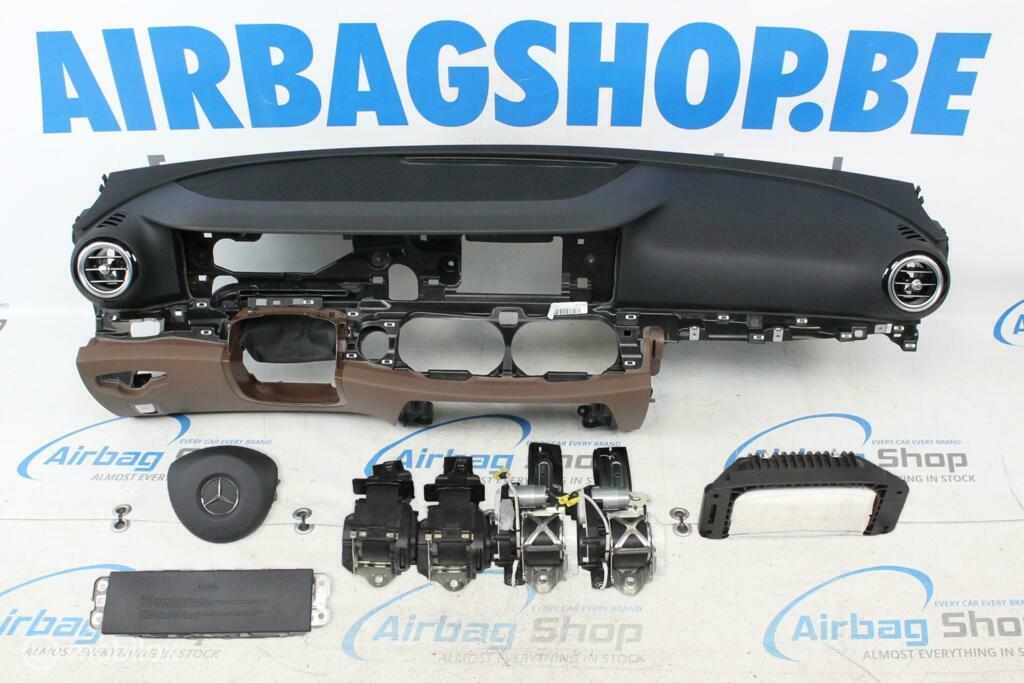 Airbag kit Tableau de bord noir brun Mercedes Classe E W213