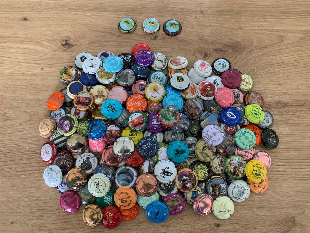 Lot B : ca 200 champagne capsules, Verzamelen, Ophalen of Verzenden