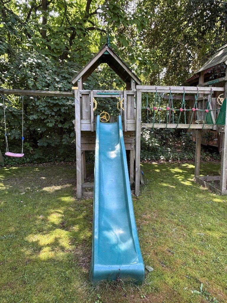 houten buitenspeeltuig Jungle Gym, Kinderen en Baby's, Ophalen, Gebruikt, Schommel
