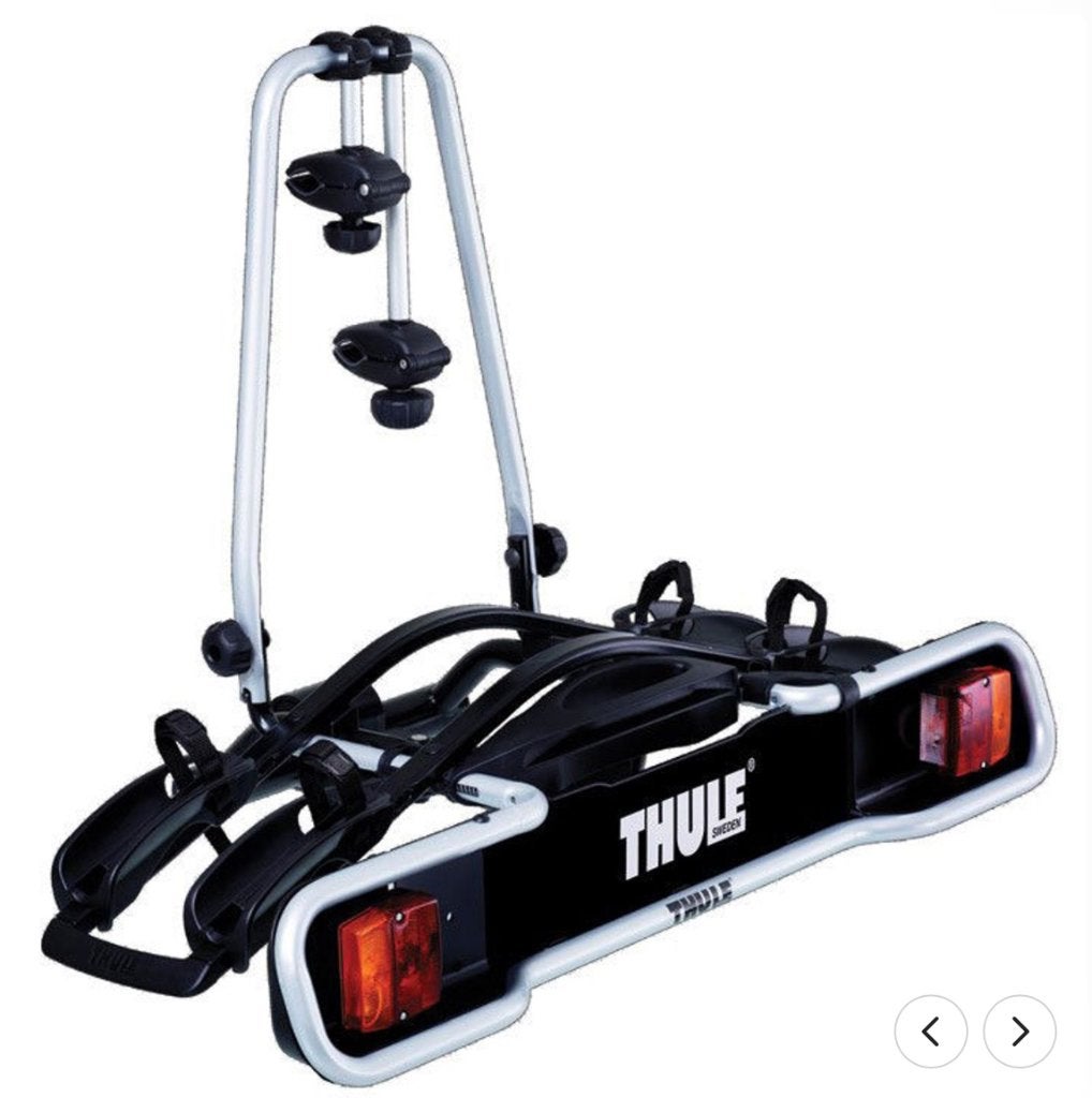 Thule fietsenrek (2 fietsen) EuroRide 941, Auto diversen, Fietsendragers, Zo goed als nieuw, Trekhaakdrager, 2 fietsen, Ophalen