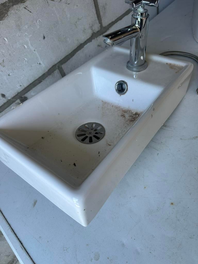 lavabo, Doe-het-zelf en Bouw, Sanitair, Ophalen, Zo goed als nieuw, Kraan