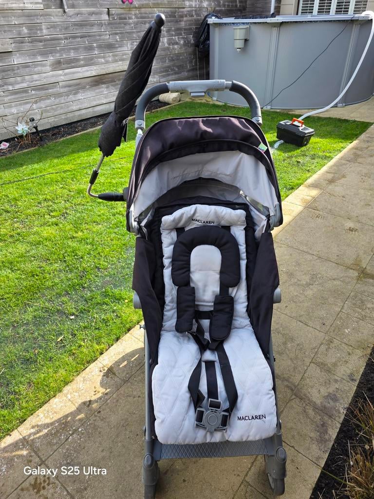 Buggy Maclaren Techno XLR met extra's, Kinderen en Baby's, Buggy's, Zo goed als nieuw, Maclaren, Regenhoes, Verstelbare rugleuning