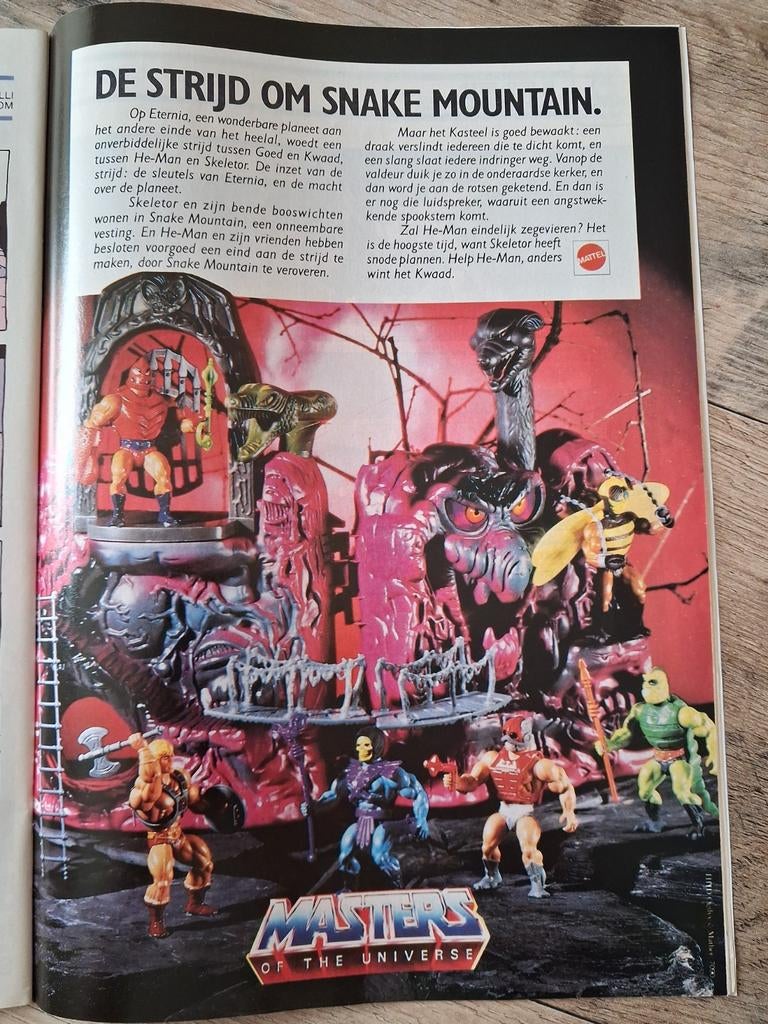 Masters of the Universe : reclame kuifje magazine, Verzenden