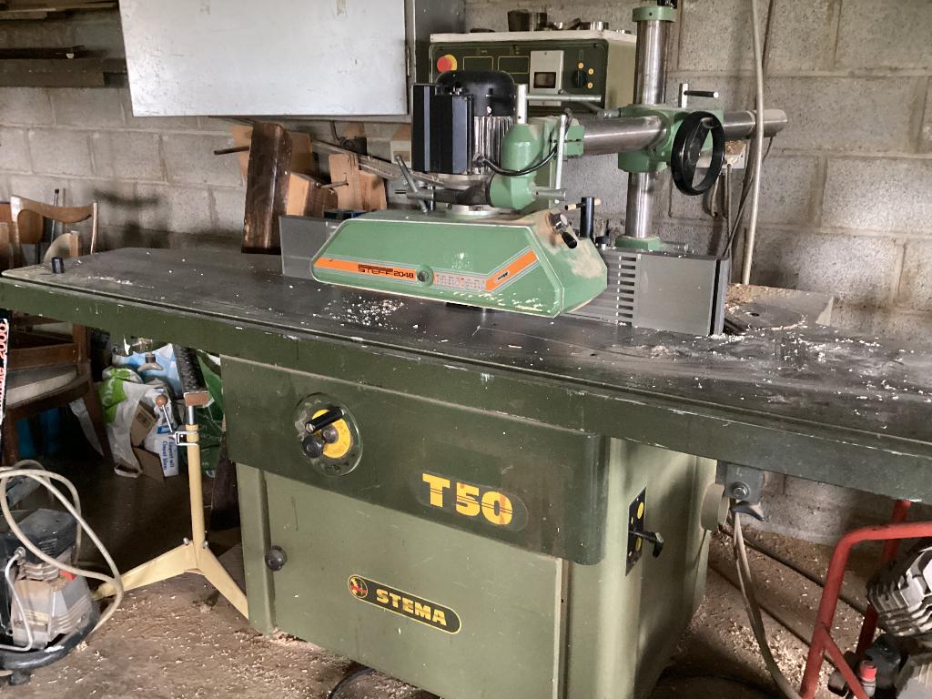 Machine à bois - Toupie Stema, Enlèvement